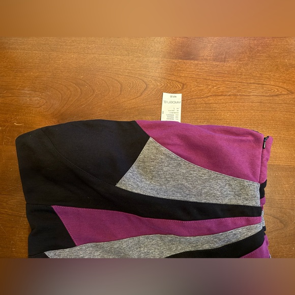 Arden B Black and Purple Pencil Skirt - Picture 3 of 3